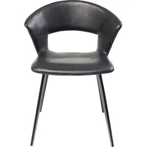 Chaise Reunion noire Kare Design pas cher