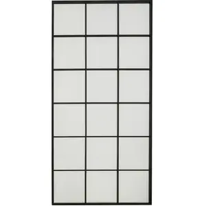 Miroir - KARE - Finestra - Noir - 180x90cm - Acier - Rectangulaire pas cher