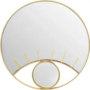 Miroir Occhi oeil doré 100cm Kare Design pas cher
