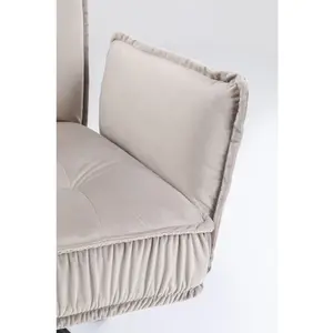 Chaise avec accoudoirs Chelsea grise - Kare Design pas cher