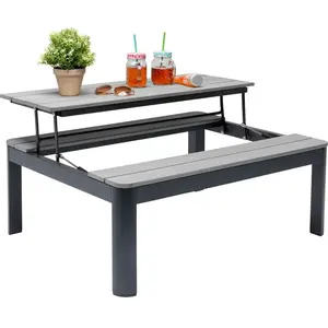 Multifunctionele Tuin Salontafel Happy Day Zwart Kare Design pas cher