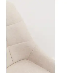 Chaise Ruby beige Kare Design pas cher