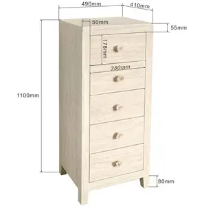 Chiffonnier Travertino 5 tiroirs Kare DesignVendu parcdiscount