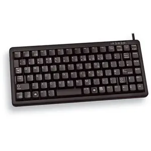 Clavier CHERRY Compact-Keyboard G84-4100 - PS/2, USB - Allemand - Noir