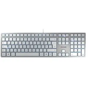Cherry Kc 6000 Slim Mac Toetsenbord Zilver German QWERTZ