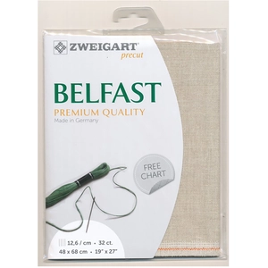 Zweigart linnen borduurstof Belfast 32counts/12,6 draden per cm kl.52 ...