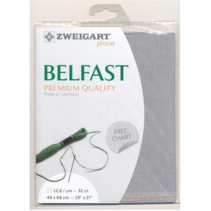 Borduurstof precut - Belfast 32ct (48 x 68 cm) - Zweigart - 100% Linne... pas cher