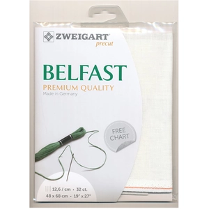 Borduurstof Belfast 32ct (48 x 68 cm) - Zweigart - 100% Linnen - Off Wit - 101