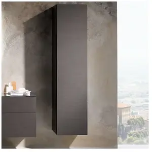 Geberit Xeno2 hoge kast 1 deur en binnenspiegel 170x40x35.1cm links/rechts sculturagrijs pas cher