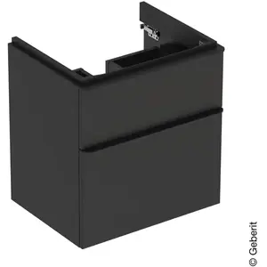 Geberit Smyle Square Meuble pour lavabo, 584x470x617 mm, 2 tiroirs, lave 500.352.JK.1 pas cher