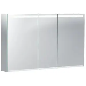 Geberit Option spiegelkast met verlichting 3 deuren 120x70x15cm pas cher