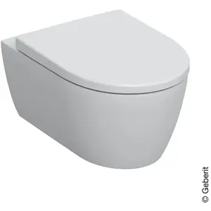 Comparateur de prix : Geberit iCon WC suspendu avec abattant,Rimfree, SoftClose, blanc alpin...