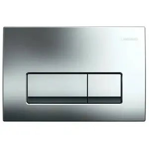Geberit Delta50 - Plaque de déclenchement chrome brillant 115.119.21.1 pas cher