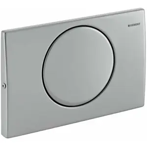 GEBERIT DELTA10 - PLAQUE DE DÉCLENCHEMENT, INOX 115.108.00.1 pas cher