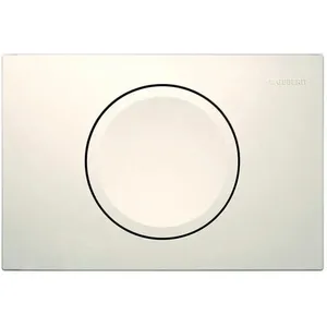 GEBERIT DELTA15 - PLAQUE DE DÉCLENCHEMENT, BLANC ALPIN 115.109.11.1 pas cher