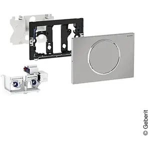 Geberit, Plaque de déclenchement, Sigma 10 Commande de WC avec déclenchement électronique du rinçage brossé pas cher