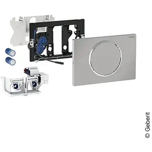 Geberit, Plaque de déclenchement, Commande de WC avec déclenchement électrique du rinçage, Sigma10, radio, fonctionnement s pas cher