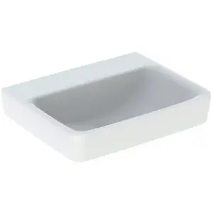 Geberit, Lavabo, Renova Plan, lavabo, 55x44 cm, sans trou pour robinetterie, sans trop-plein, 501635 (440 mm, 550 mm)