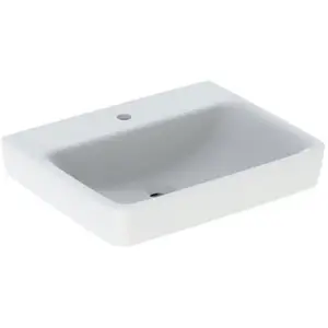Geberit, Lavabo, Renova Plan, lavabo, 60x48 cm, 1 trou pour robinet, sans trop-plein, 501637 (480 mm, 600 mm) pas cher