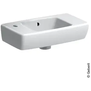 Geberit Renova Compact Fontein 45x25x14,5 cm Wit