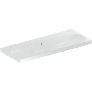 Geberit, Lavabo, Keramag Acanto lavabo 501.880, sans trous pour robinetterie, avec trop-plein, 1200x480 mm (480 mm, 1200 mm)