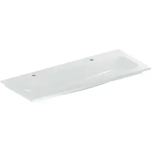 Geberit, Lavabo, iCon lavabo pour meubles, 2 trous pour robinetterie, sans trop-plein, 1200x480mm, 501.846.00.2 (480 mm, 1200 mm)