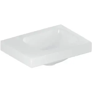 Geberit, Lavabo, iCon Light lave-mains, 38 cm x 28 cm, sans trou pour robinetterie, sans trop-plein, surface (280 mm, 380 mm)