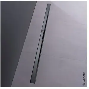 154.447.QC.1 Geberit CleanLine Caniveau de douche 30-130 cm, chrome noir brossé 154... pas cher