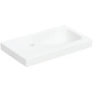 Geberit, Lavabo, iCon Light lave-mains, 53 cm x 31 cm, sans trou de robinetterie, sans trop-plein, surface de (310 mm, 530 mm) pas cher