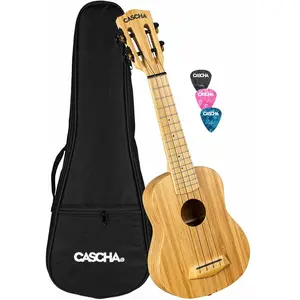 Cascha HH 2312 Bamboo Natural sopraan ukelele set pas cher