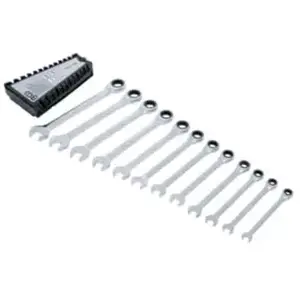 BGS TECHNIC Jeu de clés mixtes à cliquet 8 - 19 mm 12 pièces pas cher