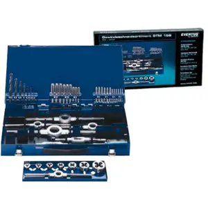 Assortiment de taraudeurs M3 - M12, HSS, 49 pièces. Exact 10721 métrique M3, M4, M5, M6, M8, M10, M12 49 pièces pas cher