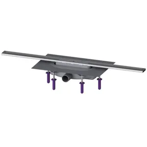 Kessel Linearis Infinity - Douchegoot 80 cm, met rooster, geborsteld roestvrij staal 45300.08