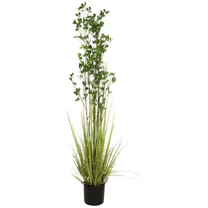 Arbuste à feuilles persistantes - EUROPALMS - 182cm - Vert - Bac et po...Vendu pargalaxus