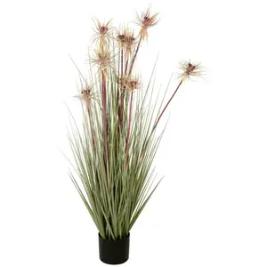 EUROPALMS Plante artificielle Sunny, 120 cm, herbe ornementale fleurie...Vendu pargalaxus
