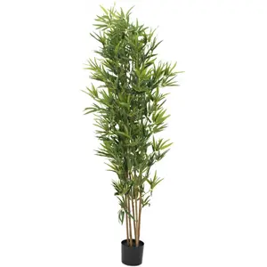 Plante artificielle - EUROPALMS - Bambou deluxe - 180 cm - Aspect naturel - Pot inclus pas cher