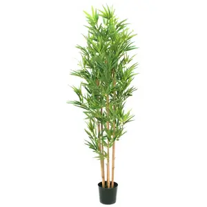 EUROPALMS Bambou Deluxe - Plante artificielle - 150 cm - Bambou nature... pas cher