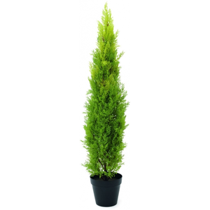 EUROPALMS Cyprès Leyland, plante artificielle, 120 cm, cyprès de forme... pas cher