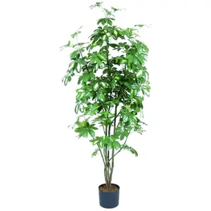 Europalms 61451 Plante de Décoration Schefflera Vert 120 cm