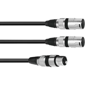Comparateur de prix : OMNITRONIC 30225206 xfmm Câble 30 XLR (F)/2 x XLR (M) 3 m