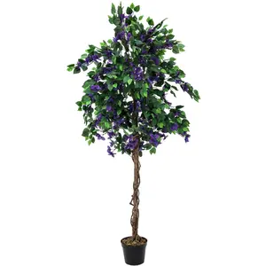 EUROPALMS Bougainvillier, plante artificielle, lavande, 180cm pas cher