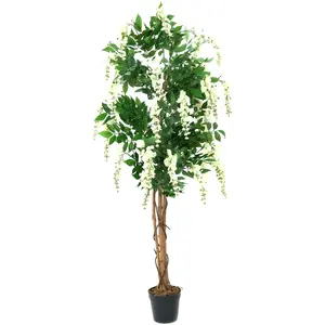 EUROPALMS Plante artificielle en or blanc 180 cm pas cher