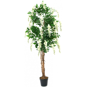 EUROPALMS Sapin de tournesol artificiel Blanc 150 cm pas cher