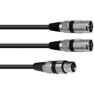 Comparateur de prix : OMNITRONIC 30225203 Câble adaptateur XLR (F)/2 x XLR (M) 0.5 m