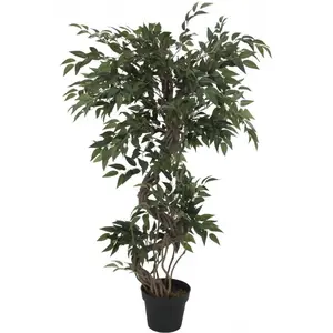 Europalms, Plantes artificielles, Ficus Multi tige en spirale, plante artificielle, 130cm (130 cm) pas cher
