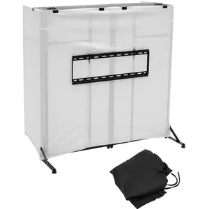 Omnitronic DJTV-1 mobiele DJ-tafel met tv-beugel zwart of witVendu parbax-music