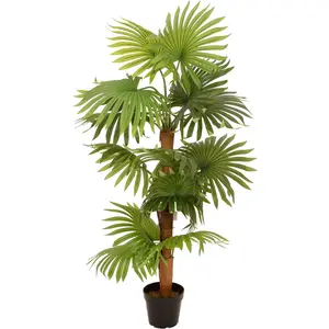Europalms, Plantes artificielles, Palmier éventail, plante artificielle, 130cm pas cher