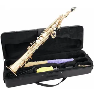 Dimavery Sp-10 Bb Soprano Saxophone, Gold pas cher