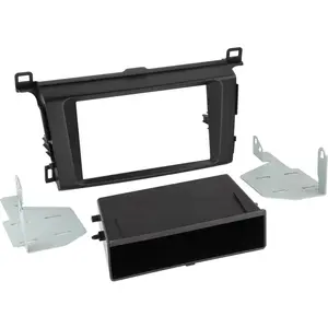 ACV Support 2Din compatible avec Toyota RAV4 ap13 Avec vide poche - Noir