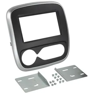 ADNAUTO Kit support Autoradio compatible avec Renault Opel Fiat - Noir argent pas cher